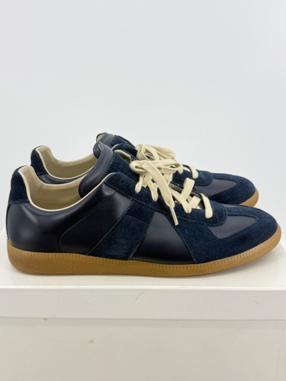 Maison Margiela GAT Low Navy Suede